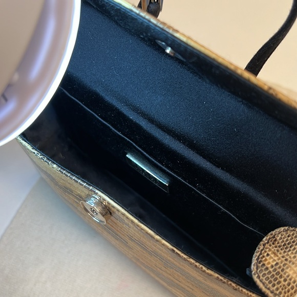 Prada Lizard Leather Mini Handbag 6.5” x 4” - Picture 9 of 11